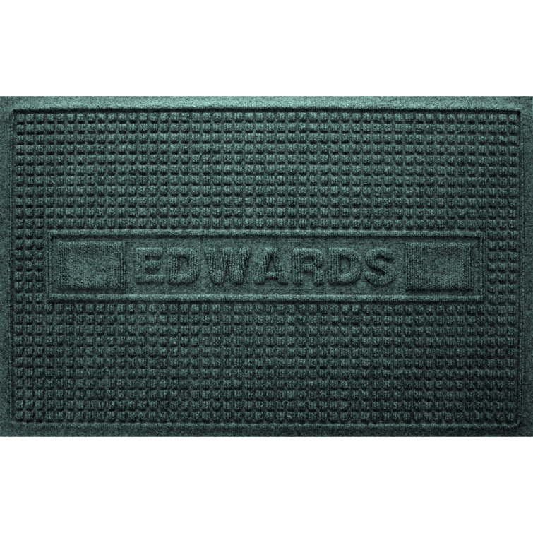 Matterly Waterhog Squares Personalized 23 in. x 35 in. Indoor Outdoor